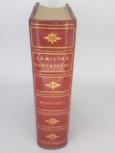 Familiar Quotations by John Bartlett (Fourteenth Edition, 1968) H/C Leather - Picture 3 of 3