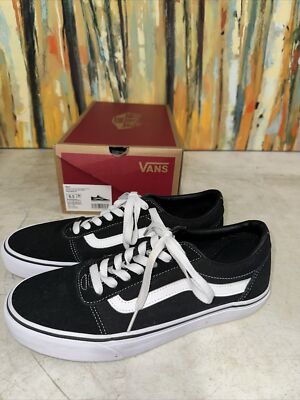 Vans Old Skool Ward Suede/Canvas Sneakers For Men (Black  display picture 2