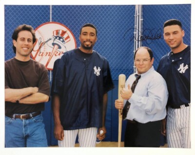 Jeter Seinfeld Jerry Seinfeld, Bernie Williams, George Costanza Derek Jeter Signed ...
