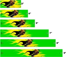 White Water Archery Grim Reaper Flames Fire 1 Arrow Wraps 15 Pc Choose Sizes