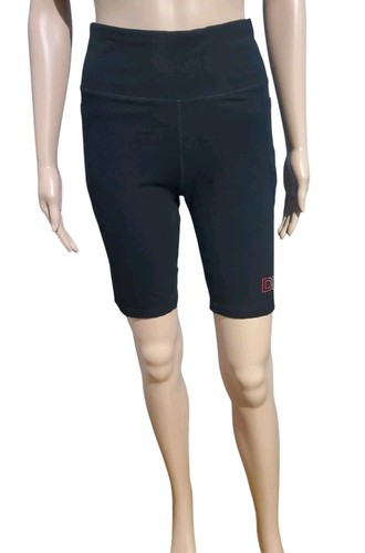 DKNY Pantaloncini sportivi da motociclista M neri logo Rainbow Pride 2 tasche cuciture interne 9" - Foto 2 di 5