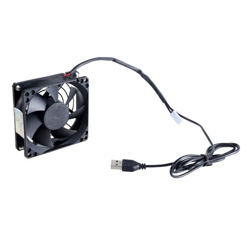 Ventilateurs de refroidissement silencieux USB 80mm avec contrôle de la température pour centres de divertissement - Photo 3/13