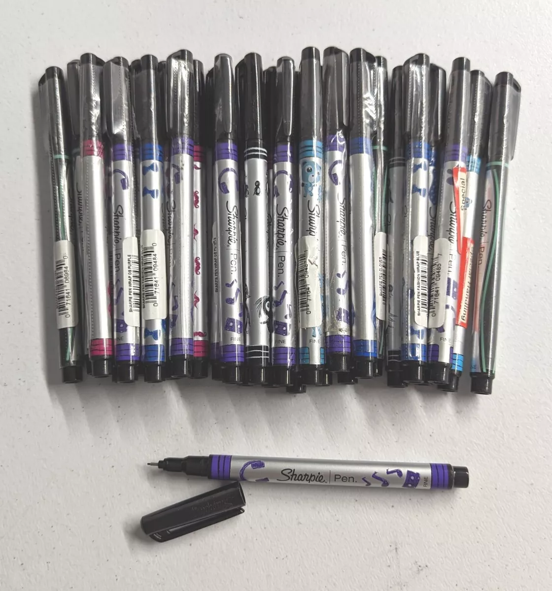 30ct Wholesale Bulk Sharpie PEN Lot: Random Ink Colors Fine Tip: # 197654