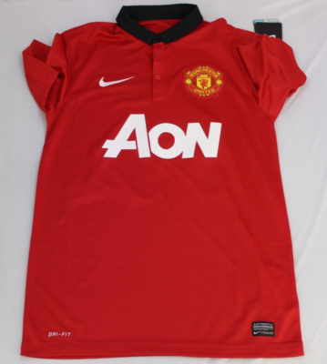 ♢﻿新品♢﻿Nike Manchester United Sサイズ 長袖 Manchester United jersey Authentic 100% Nike Size S 2013-2014 #14