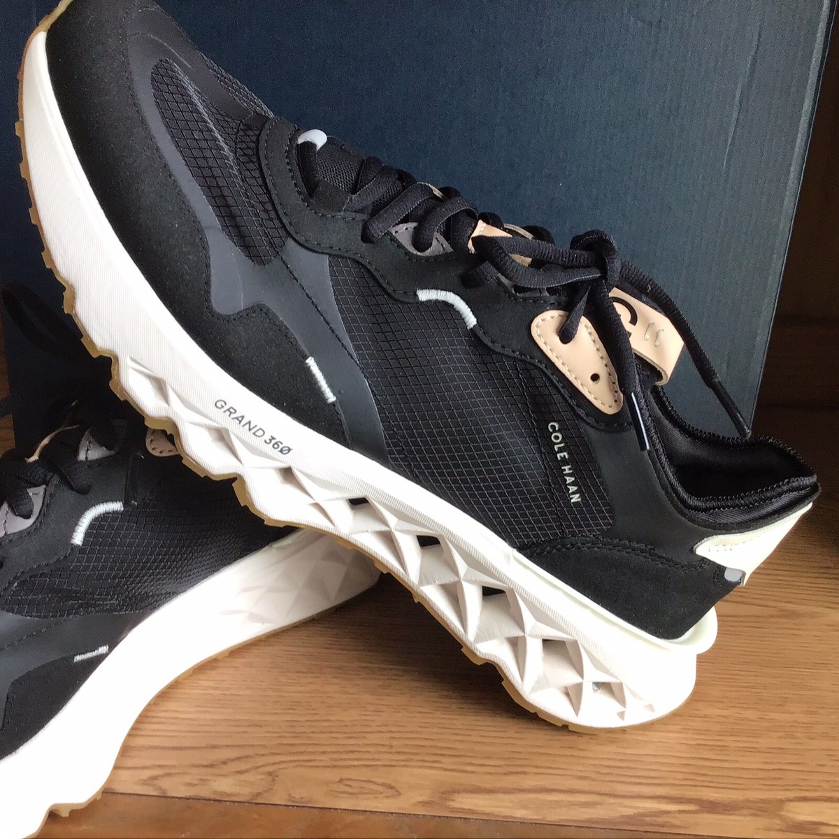 Cole Haan 5 ZeroGrand Runner Shoe Men Black Size 13 EU 46 C36565