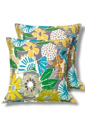 Cushion Cover Handmade Throw Pillow Cover Floral 18x18 Home Decor Set Of 2