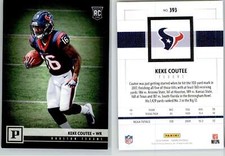 Keke Coutee 2018 Panini #393 Texas Tech Texans RC Rookie
