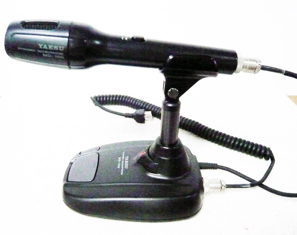 Yaesu MD-100A8X Dynamic Desktop Microphone Working F/S