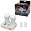 Doppel-LNB-2-Satelliten-Monoblock-Twin-fuer-Astra-19-Hotbird-13-FULL-HD-3D-0-1dB Indexbild 1