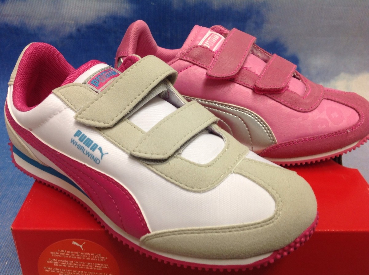 Puma Girls Whirlwind V Closure Retro Sneaker Toddler Size 10 to