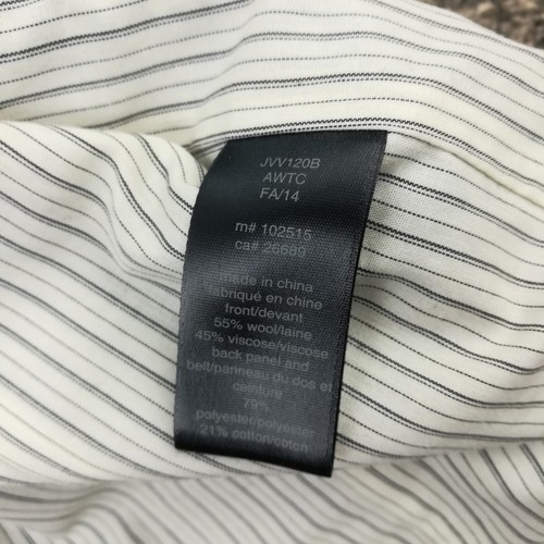John Varvatos USA Vest Waistcoat Wool Double Breasted Striped Gray Blue Mens 46 - Picture 6 of 10