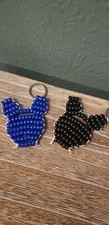 Beaded Key Chain Various Shapes and Colors. All ages. Easy to find your keys