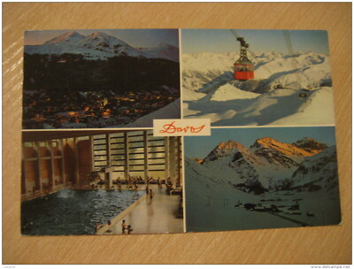 DAVOS Schatzalp Strela Schiahorner Luftseilbahn Aerial Cableway 1969 To Sweden P