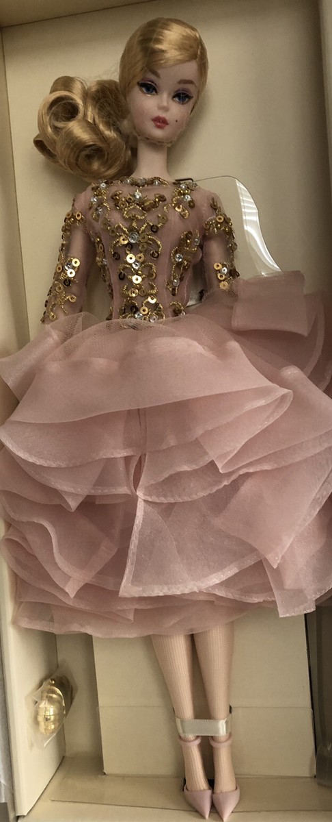Poseable Blush & Gold Cocktail Dress Silkstone Barbie Doll With Clutch &  Shoes | eBay