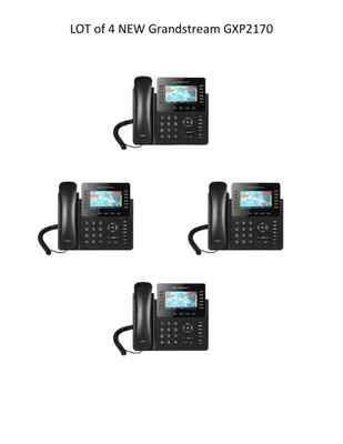 LOT of 4 New Grandstream GXP2170 - Shipping to Canada Paid by Customer