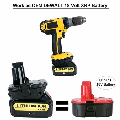 DCA1820 Converter For DeWalt 18V/20V MAX Slide XRP Battery Adapter DC9096 DCB200 - Picture 5 of 12
