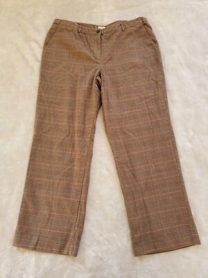 lined dress pants for women Black Flare Pull-On Dress Pant 3X