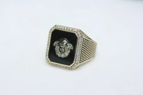 Anillos De Oro Amarillo Versace para Hombres