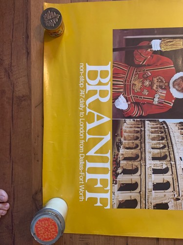 Braniff Europe Poster - 747 Dallas Fort Worth - Picture 4 of 7