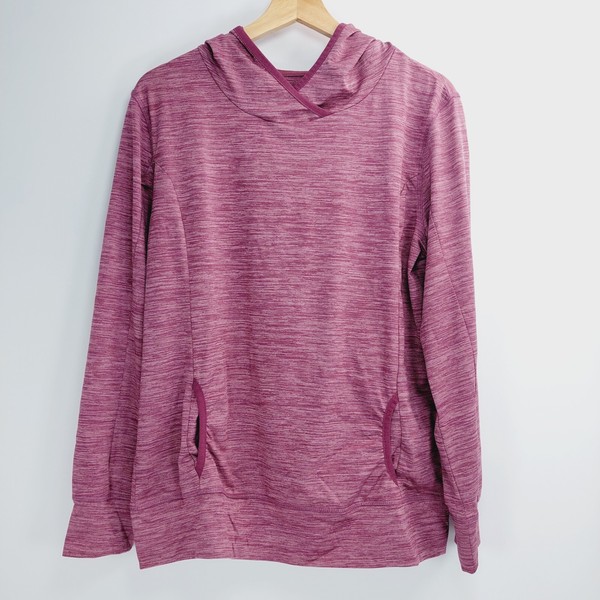Crane Performance Hood Jumper Womens Size XL Pink Long Sleeve Sweatshirt Active