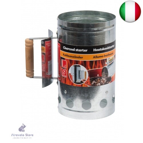 BBQ Collection - ciminiera/starter per barbecue a carbone -16 x 27 x 25,5 cm