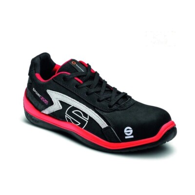 Reis Scarpe Antinfortunistiche Uomo: Stivali In Pelle Con Puntale In Acciaio, Nero/Rosso - 3