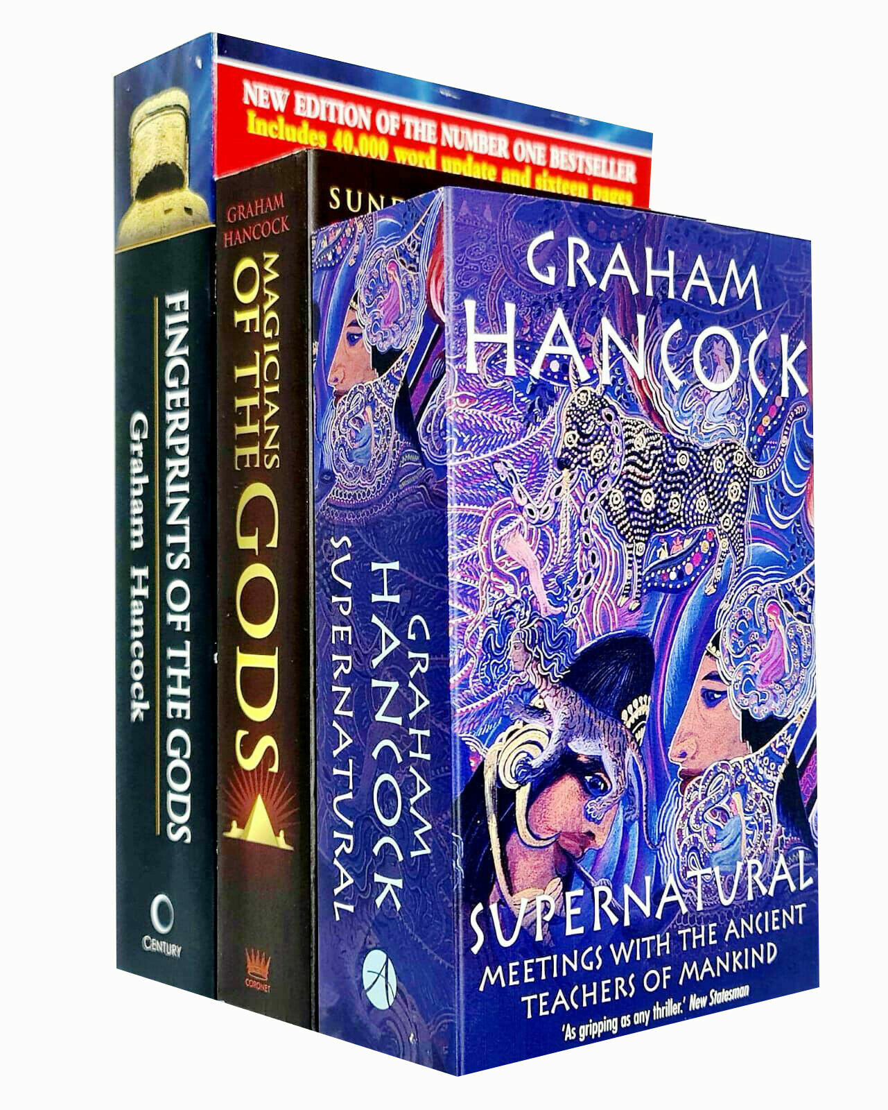 Graham Hancock 3 Books Collection Set Magicians, Fingerprints, Supernatural NEW