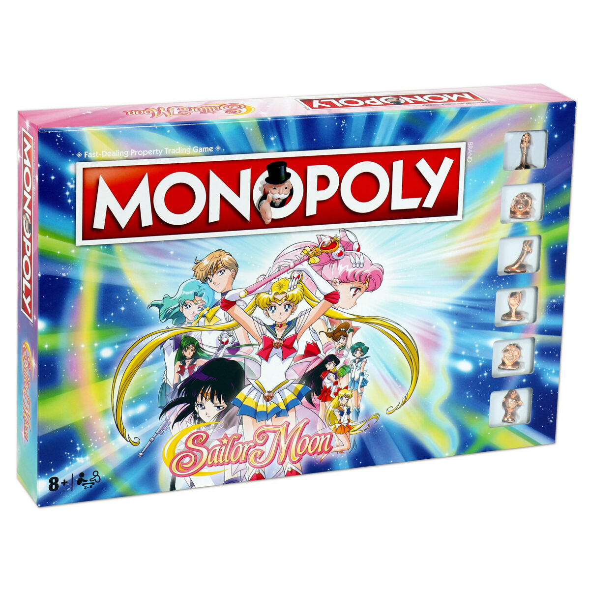 Monopoly Sailor Moon Edition Divertido Juego de Mesa Anime Usagi, Rei, Chibi Moon Nuevo