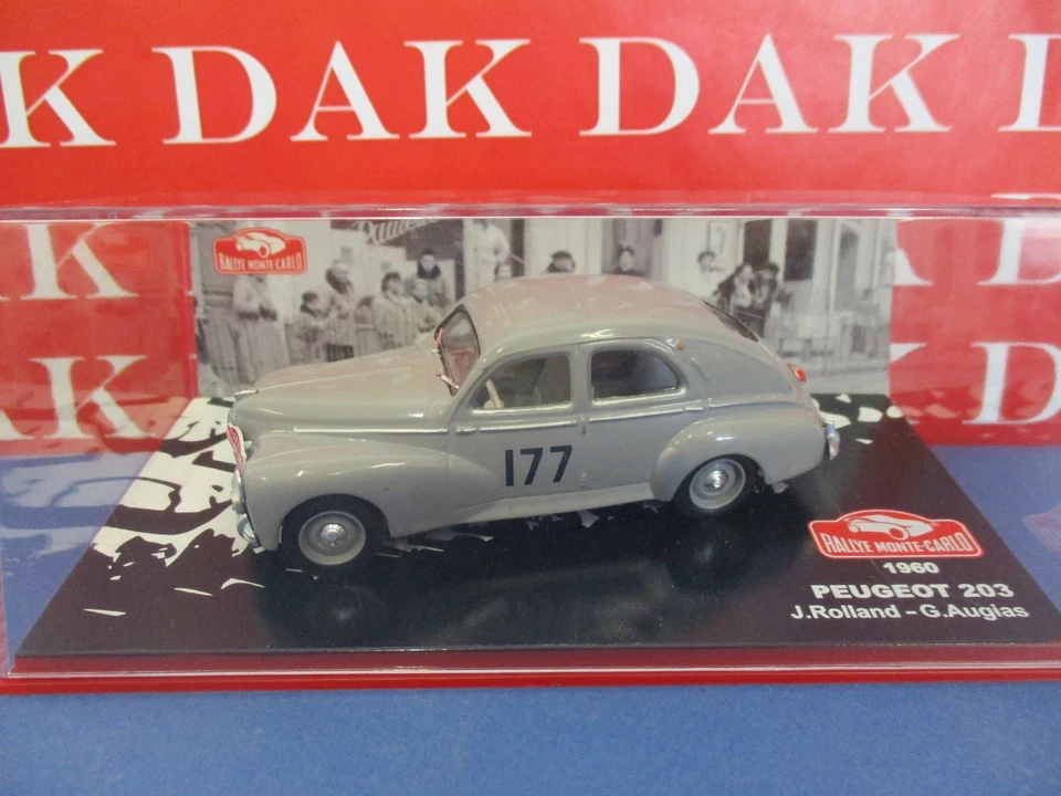 Die cast 1/43 Modellino Auto Peugeot 203 Rally Monte Carlo 1960 - Immagine 4 di 4