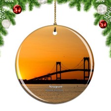 Newport Rhode Island That was 3 Words Rh Christmas ornament city travel souvenir