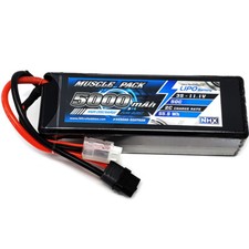 NHX Muscle Pack 3S 11.1V 5000mAh 50C Hard Case Lipo Battery w/ XT60 Connector