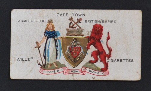 1910 Wills's Cigarette Card Arms of the British Empire Series No. 3 Cape Town - Picture 1 of 2