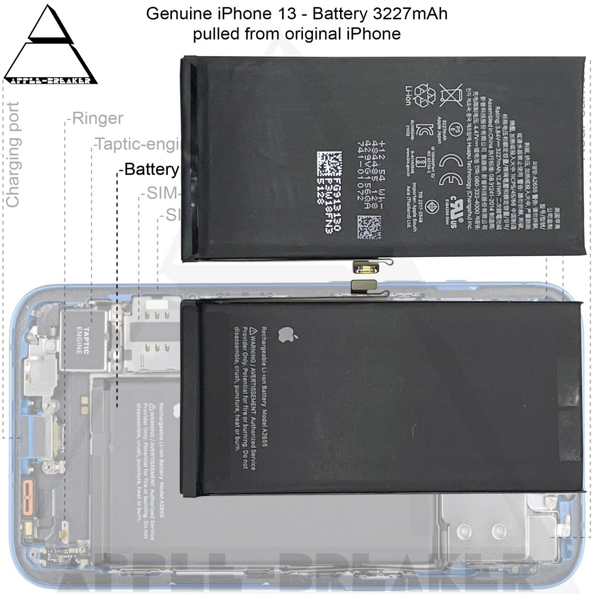 Apple iPhone 13 Original GENUINE Replacement Battery Over 95 