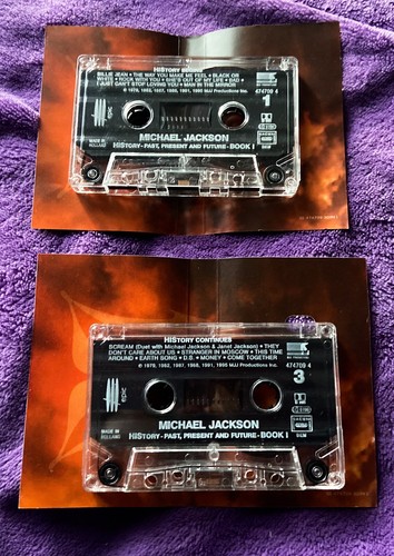 Michael JACKSON History past Present Spain 2xCASSETTE Epic (Box Set + Booklet) - Picture 5 of 5