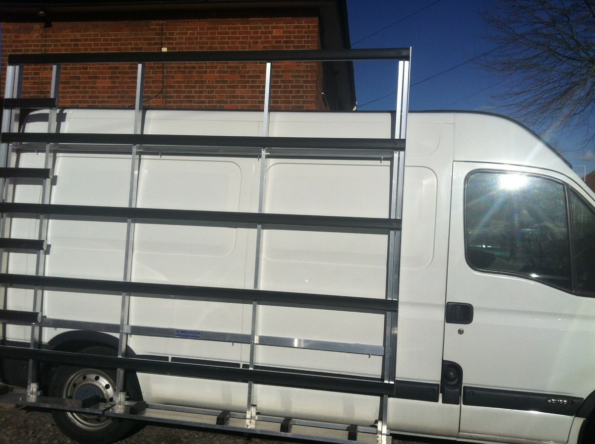 Van frail glass rack for Vauxhall Movano MWB Price includes 20