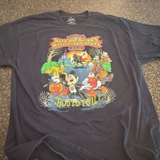 Disney 2009 Mickey Not So Scary Halloween Party Boo To You Shirt XL WDW