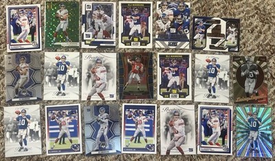 Eli Manning Football Card Lot (20) Insert New York Giants