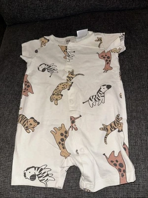 Einteiler H&M Gr. 68 Pyjama Sommer Top Zustand 100%Baumwolle - Bild 1 von 4