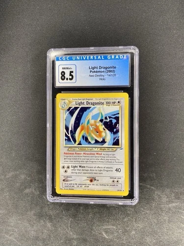 Pokemon (2002) Light Dragonite Neo Destiny -14/105 Holo CGC 8.5