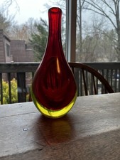 Vintage Murano Sommerso Art Glass Vase