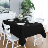 Livinease Tischdecke 140 X 300 Cm – Schwarz Rechteckige Tischdecke Aus B