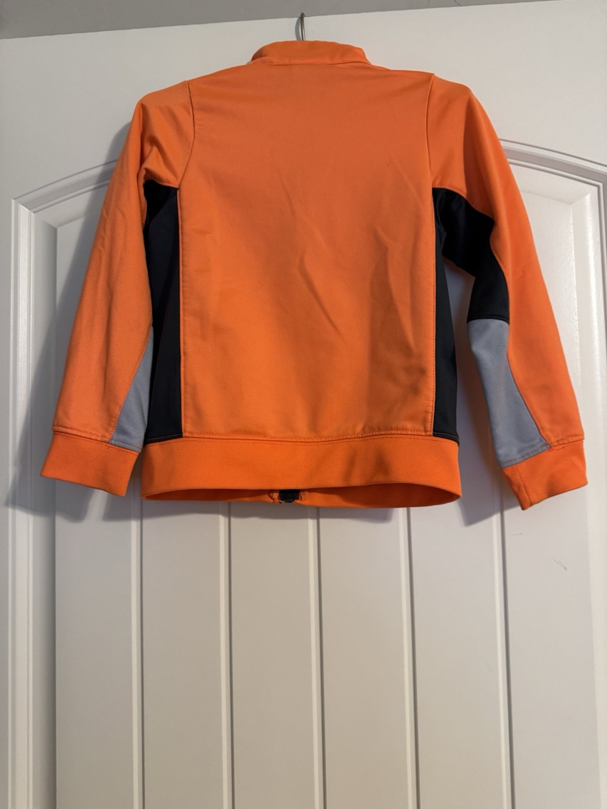 SACAI X NIKE Giacca manica lunga Nike bambino ragazzo full zip taglia 4T arancione finto collo