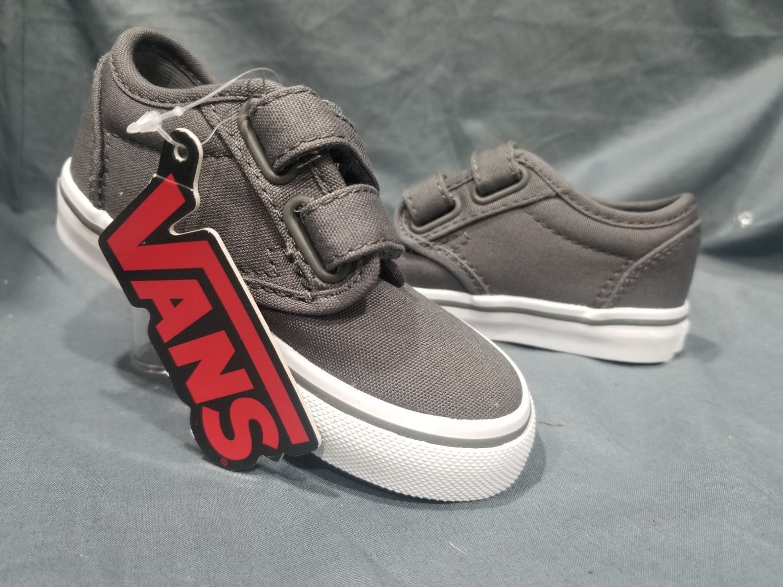 Vans Toddler Shoes Grey Atwood V  Strap Size 8 NEW NO BOX!-image