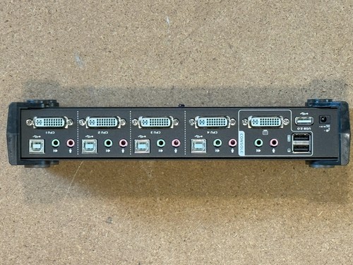 ATEN 4 Port DVI Dual Link with USB KVMP Switch Model CS1784A plus four leads - Picture 6 of 10