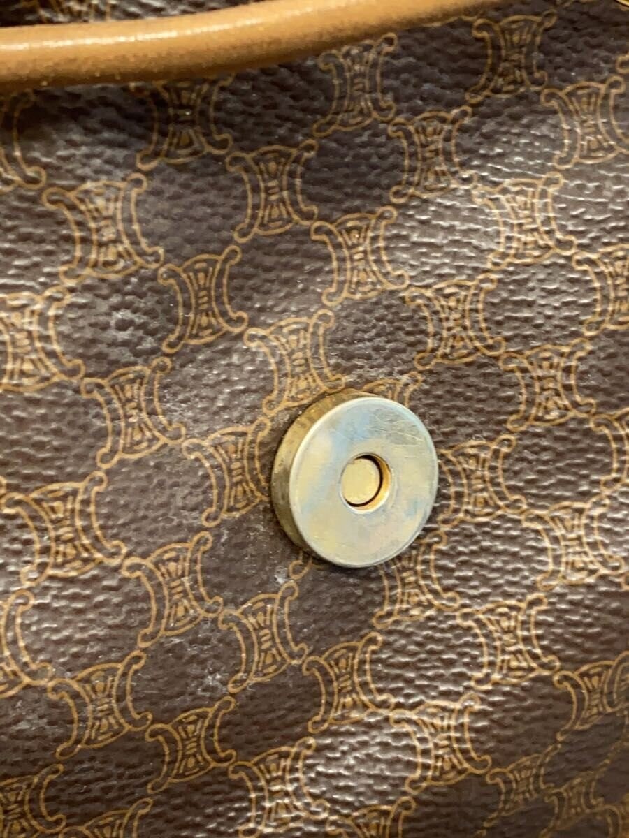 CELINE Old Celine Macadam Pattern Backpack PVC Br… - image 8