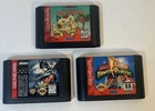 3x Sega Genesis Game Lot Tested Works Batman Forever Power Rangers Busytown