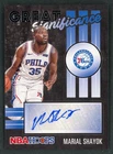 2020-21 Hoops Marial Shayok Great SIGnificance Auto #GS-MSH Philadelphia 76ers