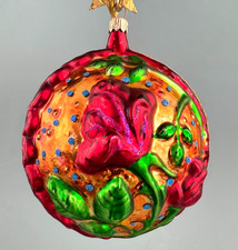 Christopher Radko 1996 Harold Lloyd Trust The Rose Lmt Ed Xmas Ornament 5.25  