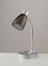 Lampada Scrivania Arkimede Nera Metallo Plastica E14 Luce Lettura Design