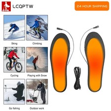 Heizbare Einlegesohlen Winter Outdoor USB wiederaufladbare Fu&szlig;w&auml;rmer EVA